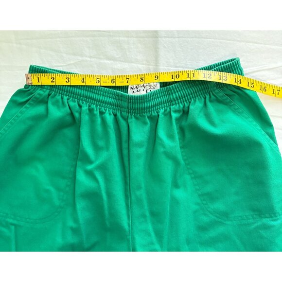 Napa Valley Womens Green Pants Sz 18 Short Elastic Waist Pull On Travel Casual - Picture 4 of 9